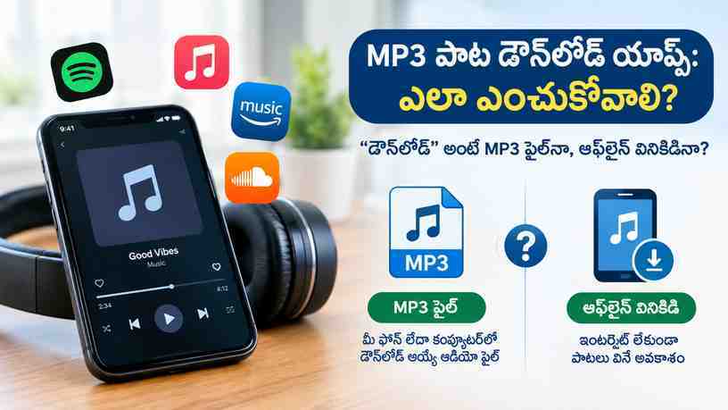 “డౌన్లోడ్” అంటే MP3 ఫైల్నా, ఆఫ్లైన్ వినికిడినా?