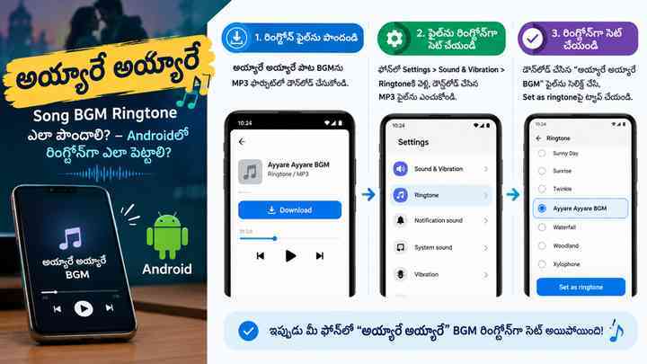 Androidలో రింగ్టోన్‌గా ఎలా పెట్టాలి?